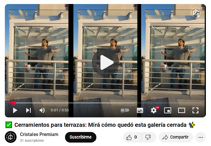 Miniatura del video: Transformación Antes y Después de una terraza con cerramiento de vidrio.